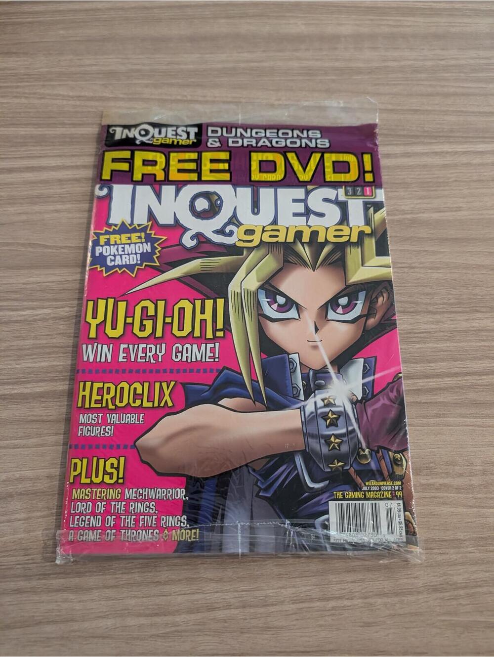 InQuest Gamer Magazine Issue 12 with Free DVD and Pokemon Card